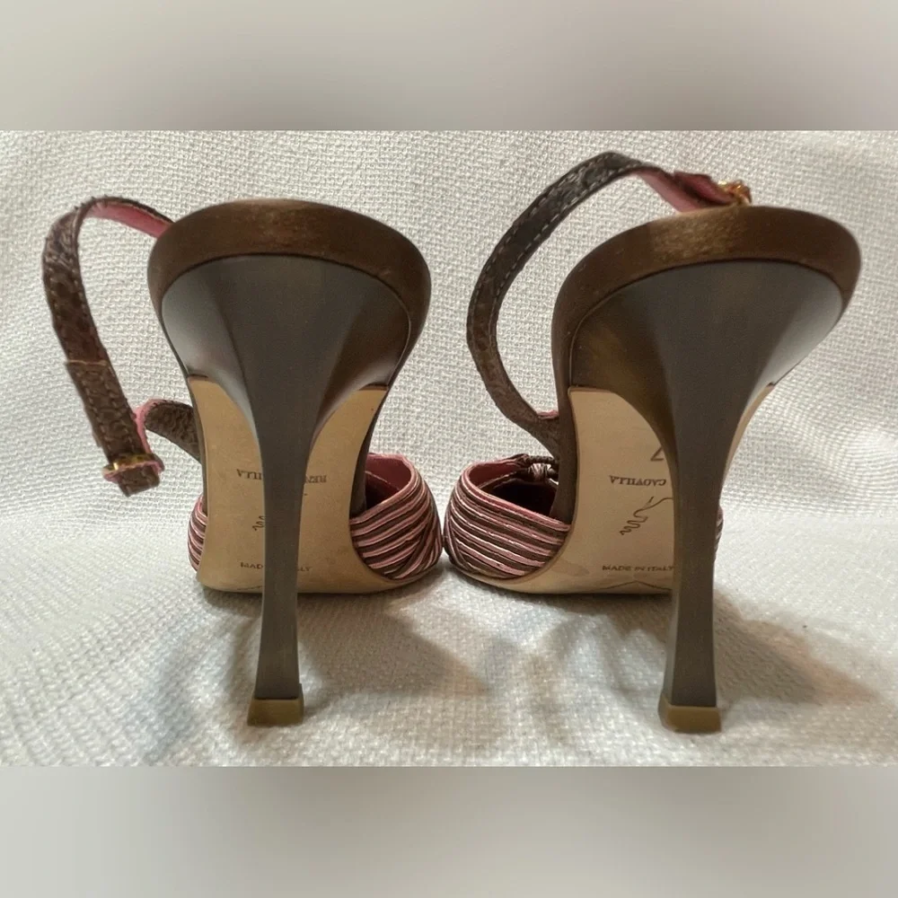 Rene Caovilla Serpente Marrone - Picture 4 of 9